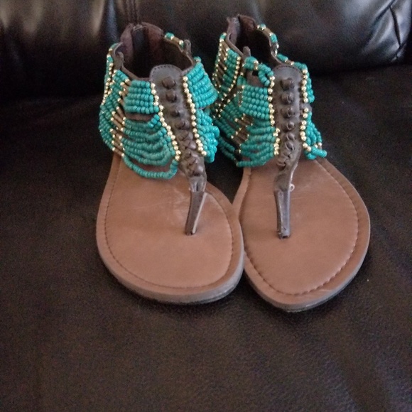 Charlotte Russe beaded sandals - Picture 1 of 3
